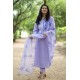 Lavender Bloom Embroidered Suit Set 