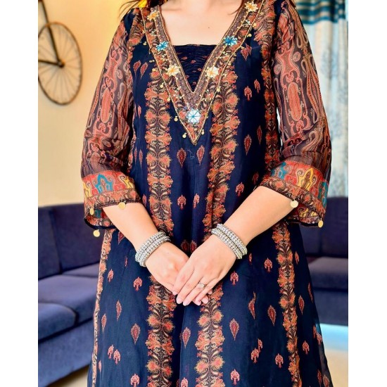 Midnight Heritage Anarkali Set