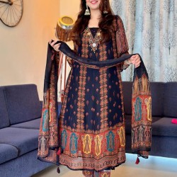 Midnight Heritage Anarkali Set Midnight Heritage Anarkali Set