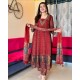 Rust Royal Anarkali Set