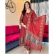 Rust Royal Anarkali Set