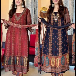 Midnight Heritage Anarkali Set Midnight Heritage Anarkali Set
