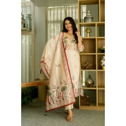 Ivory Breeze Digital Print Suit Set