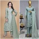 Sage Green Embroidered Silk Suit Set