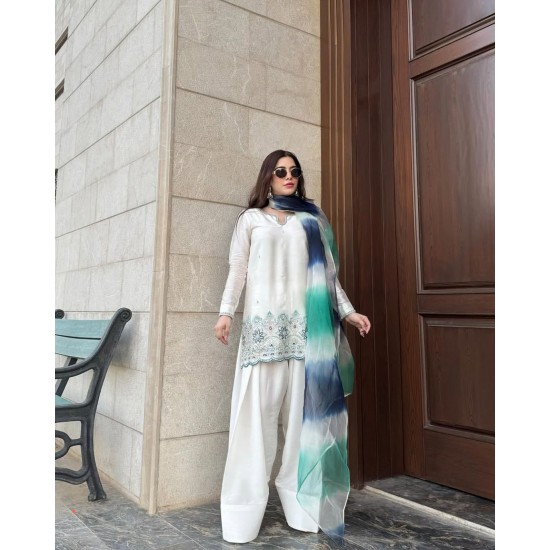 Ivory Elegance Embroidered Suit