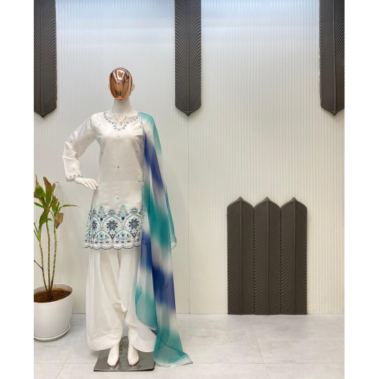 Ivory Elegance Embroidered Suit