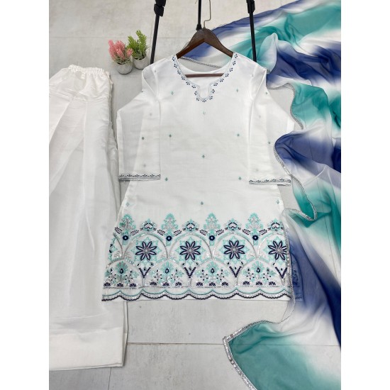 Ivory Elegance Embroidered Suit