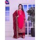 Crimson Bloom Embroidered Sharara Suit
