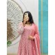 Rose Pink Embroidered Anarkali Suit