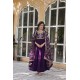 Imperial Plum Embroidered Anarkali Set