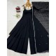 Midnight Elegance Black Anarkali Suit Set