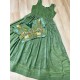 Olive Charm Embroidered Gown