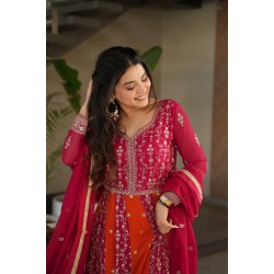 Gulnaar Embroidered Anarkali Set