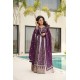  Plum & Lavender Noor Zari Embroidered Anarkali Set