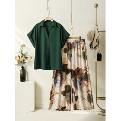 Emerald Bloom Co-ord Set