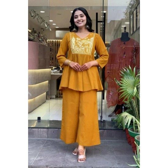 Golden Hue Coord Set – Mustard