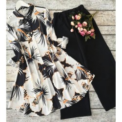Monochrome Bloom Floral Co-ord Set
