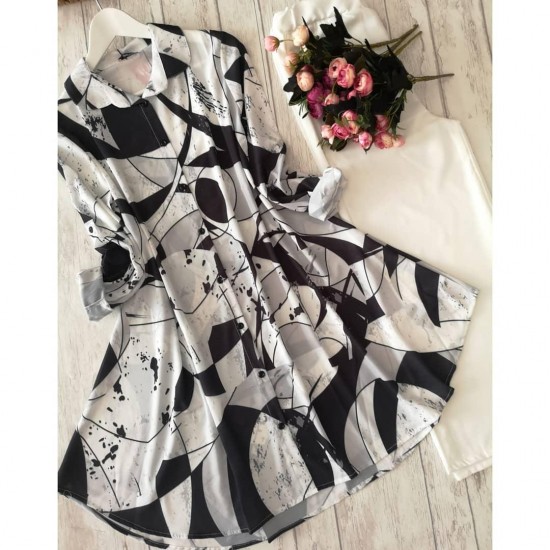 Urban Monochrome Abstract Co-ord Set