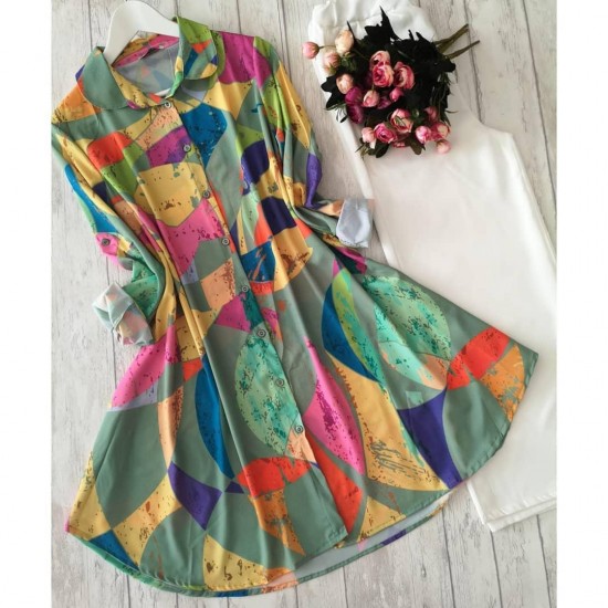 Playful Pastel Abstract Co-ord Set