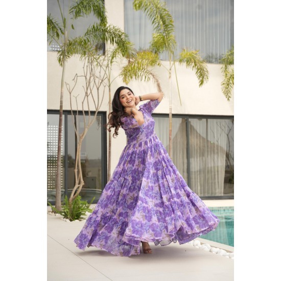 Bloom Flair Georgette Gown Bloom Flair Georgette Gown