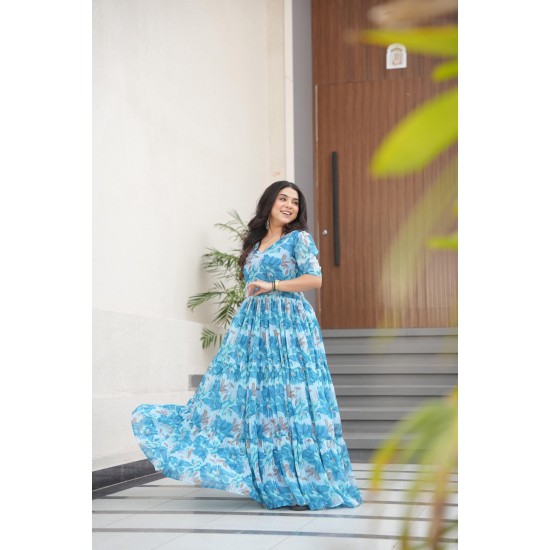 Bloom Flair Georgette Gown Bloom Flair Georgette Gown