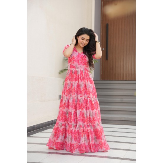 Bloom Flair Georgette Gown Bloom Flair Georgette Gown