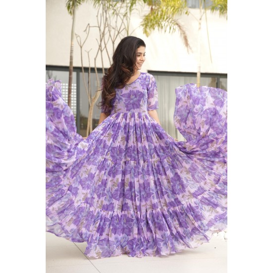 Bloom Flair Georgette Gown Bloom Flair Georgette Gown