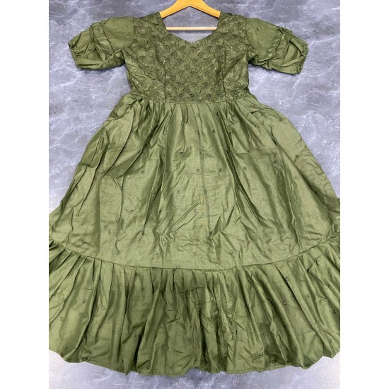 Olive Charm Flared Dress Olive Charm Flared Dress