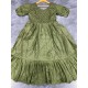 Olive Charm Flared Dress Olive Charm Flared Dress