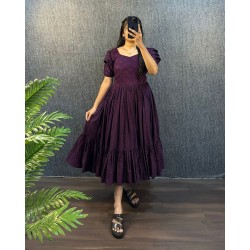 Plum Grace Flared Dress