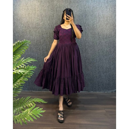 Plum Grace Flared Dress