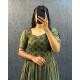 Olive Charm Flared Dress Olive Charm Flared Dress