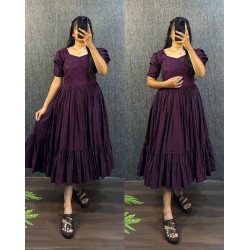Plum Grace Flared Dress