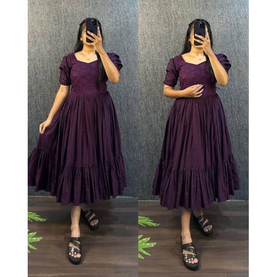 Plum Grace Flared Dress
