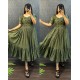 Olive Charm Flared Dress Olive Charm Flared Dress