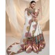 Multicolor Embroidered Mirror Work Choli with White Lehenga