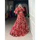 Scarlet Bloom Floral Print Lehenga Set Scarlet Bloom Floral Print Lehenga Set