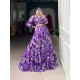  Lavender Bloom Floral Print Lehenga Set