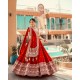 Royal Red Elephant Motif Bridal Lehenga
