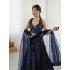 Midnight Mirror Navy Sequin Lehenga Set