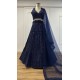 Midnight Mirror Navy Sequin Lehenga Set