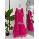 Fuchsia Glow Embroidered Sharara Suit Set Fuchsia Glow Embroidered Sharara Suit Set