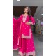 Fuchsia Glow Embroidered Sharara Suit Set Fuchsia Glow Embroidered Sharara Suit Set