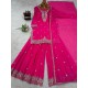 Fuchsia Glow Embroidered Sharara Suit Set Fuchsia Glow Embroidered Sharara Suit Set