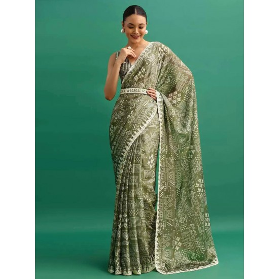 Royal Grace Chinon Silk Saree"