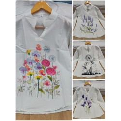 Garden Symphony – Multicolor Bloom Shirt
