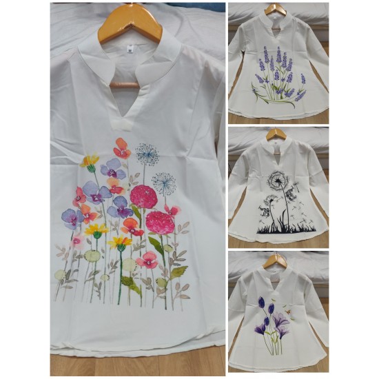 Garden Symphony – Multicolor Bloom Shirt