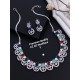 Crystal Radiance CZ AD Necklace Set 