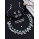 Crystal Radiance CZ AD Necklace Set 