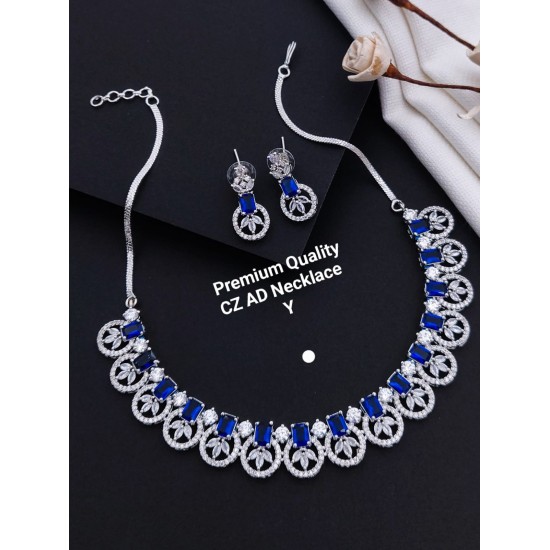 Crystal Radiance CZ AD Necklace Set 